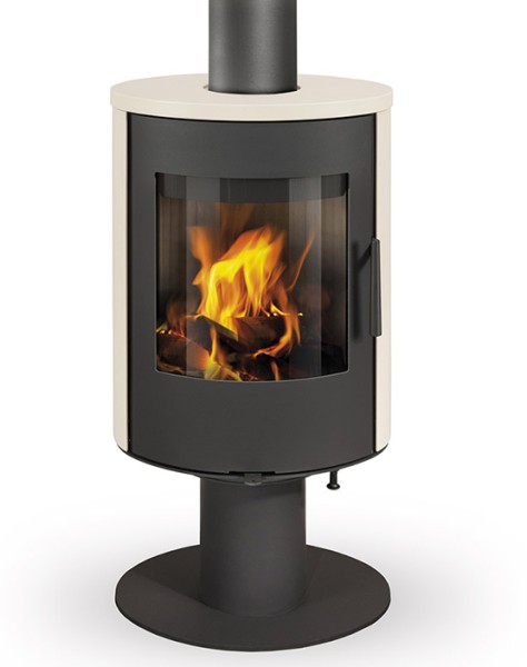 Pivotant sur 360°, l'EVORA T est un poêle conçu à partir du design du STOMBOLI N, avec cependant des dimensions plus compactes et une moindre puissance afin de s'adapter au mieux aux besoins des maisons basse consommation.Economique et personnalisable par un important choix de décors.